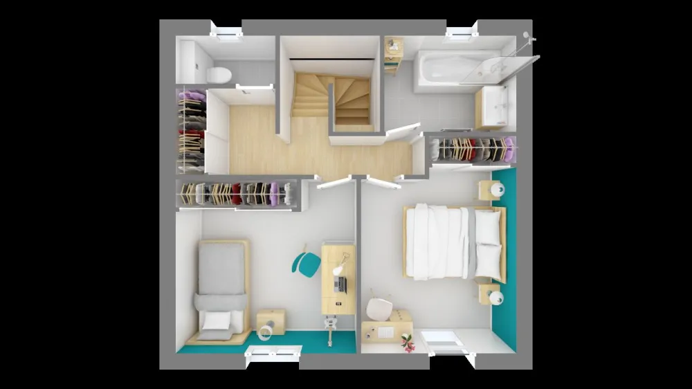 Image du modèle de maison domasud_clara_112-f1-vue_de_dessus_etage