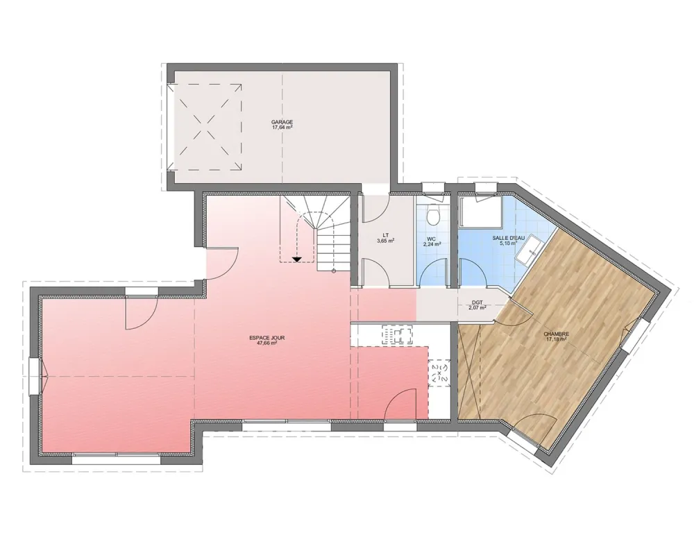 Image du modèle de maison PLAN RDC 112-sans cotes
