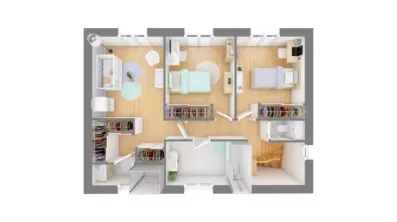 Image du modèle de maison domasud_chlea_125-f1-vue_de_dessus_etage
