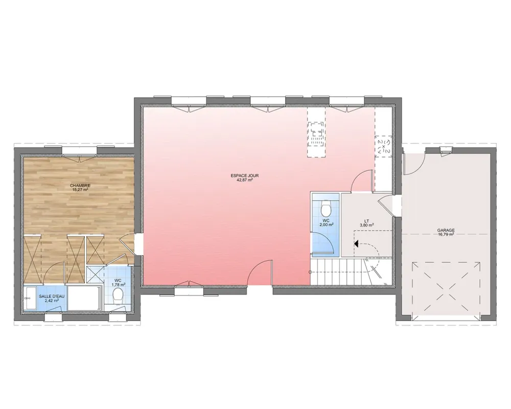Image du modèle de maison PLAN RDC 115-sans cotes
