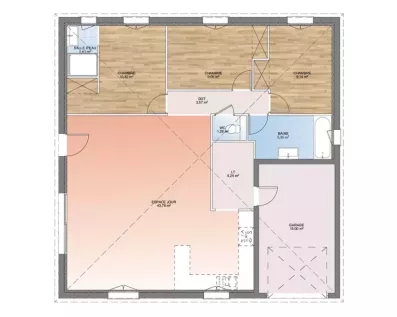 Image du modèle de maison PLAN RDC 90-sans cotes