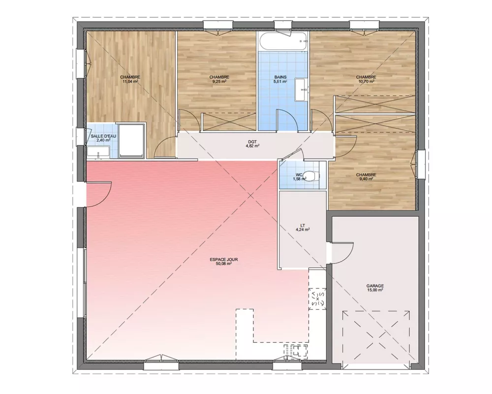 Image du modèle de maison PLAN RDC 110-sans cotes