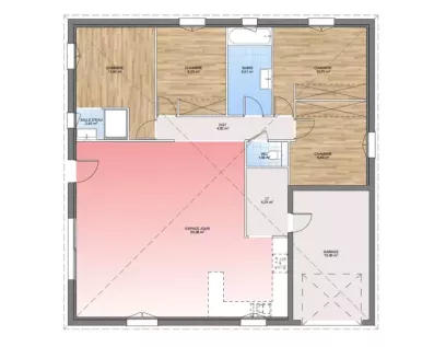 Image du modèle de maison PLAN RDC 110-sans cotes