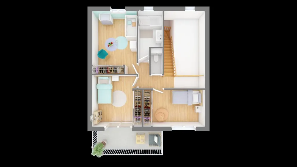 Image du modèle de maison domasud_elsa_120-f1-vue_de_dessus_etage