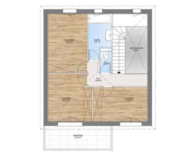 Image du modèle de maison PLAN ETAGE 120-sans cotes