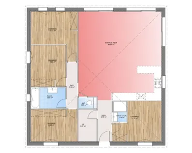 Image du modèle de maison PLAN RDC 110-sans cotes