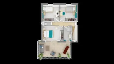 Image du modèle de maison domasud_emy_140-f1-vue_de_dessus_etage