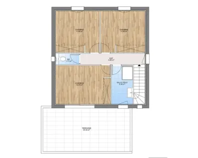 Image du modèle de maison PLAN ETAGE 140-sans cotes