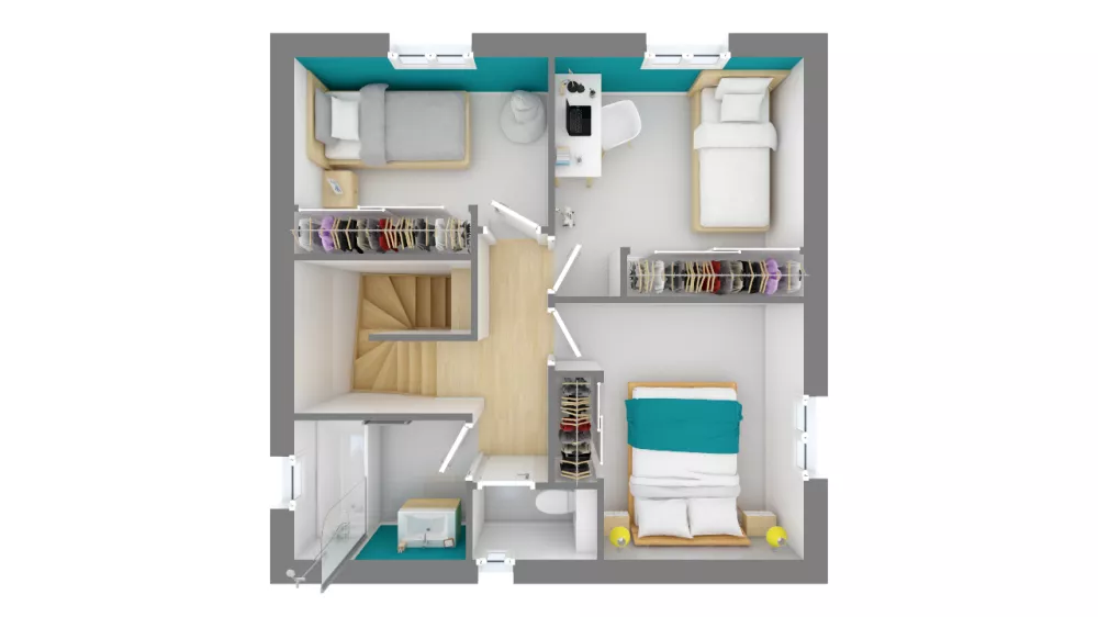 Image du modèle de maison domasud_fanny_115-f1-vue_de_dessus_etage