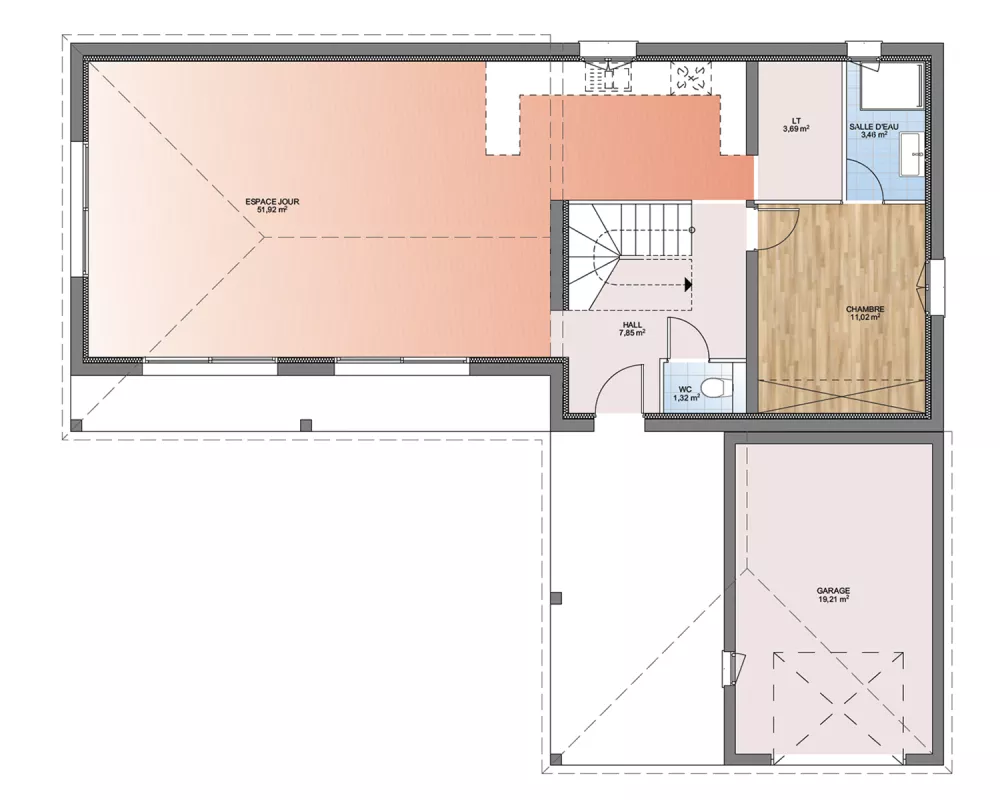 Image du modèle de maison PLAN RDC 115-sans cotes