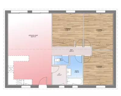 Image du modèle de maison PLAN 85-sans cotes