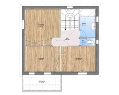 Image du modèle de maison PLAN ETAGE 140-sans cotes