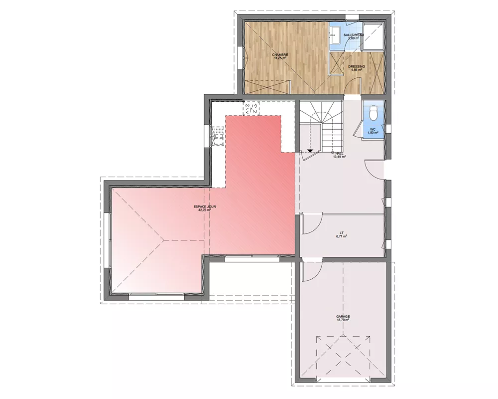 Image du modèle de maison PLAN RDC 140-sans cotes