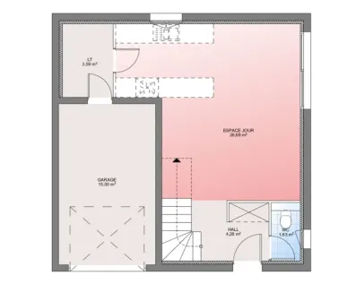 Image du modèle de maison PLAN RDC 86-sans cotes