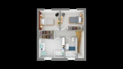 Image du modèle de maison domasud_janet_100-f1-vue_de_dessus_etage