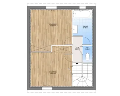 Image du modèle de maison PLAN ETAGE 100-sans cotes