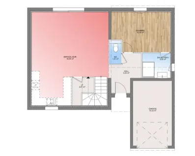 Image du modèle de maison PLAN RDC 100-sans cotes