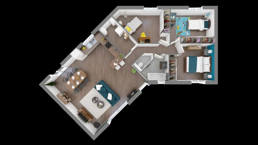 Image du modèle de maison domasud_leah_95-f0-vue_de_dessus_rdc