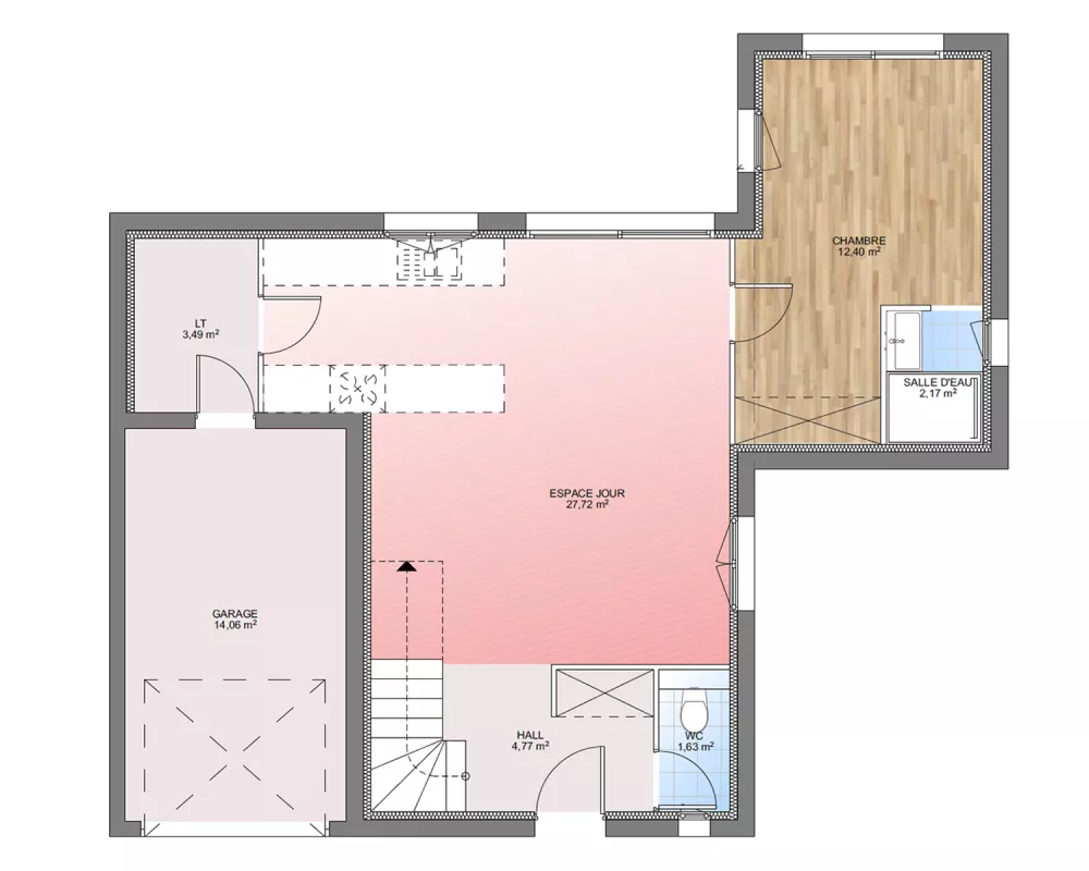 Image du modèle de maison PLAN RDC 82-sans cotes
