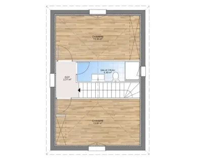 Image du modèle de maison PLAN ETAGE 135-sans cotes