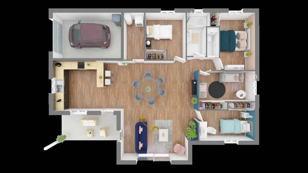 Image du modèle de maison domasud_manon_110_f0_vue_de_dessus_rdc