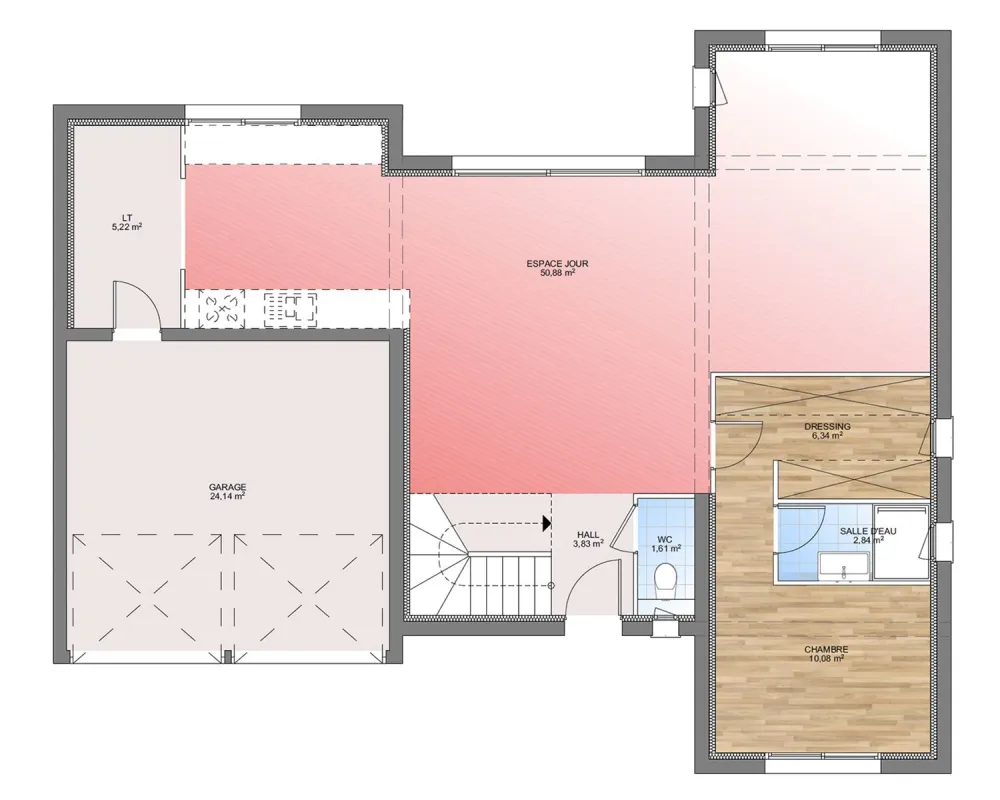 Image du modèle de maison PLAN RDC 130-sans cotes