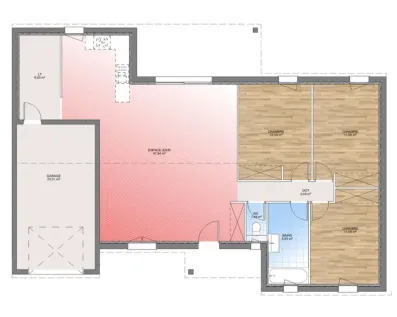 Image du modèle de maison PLAN RDC 100-sans cotes