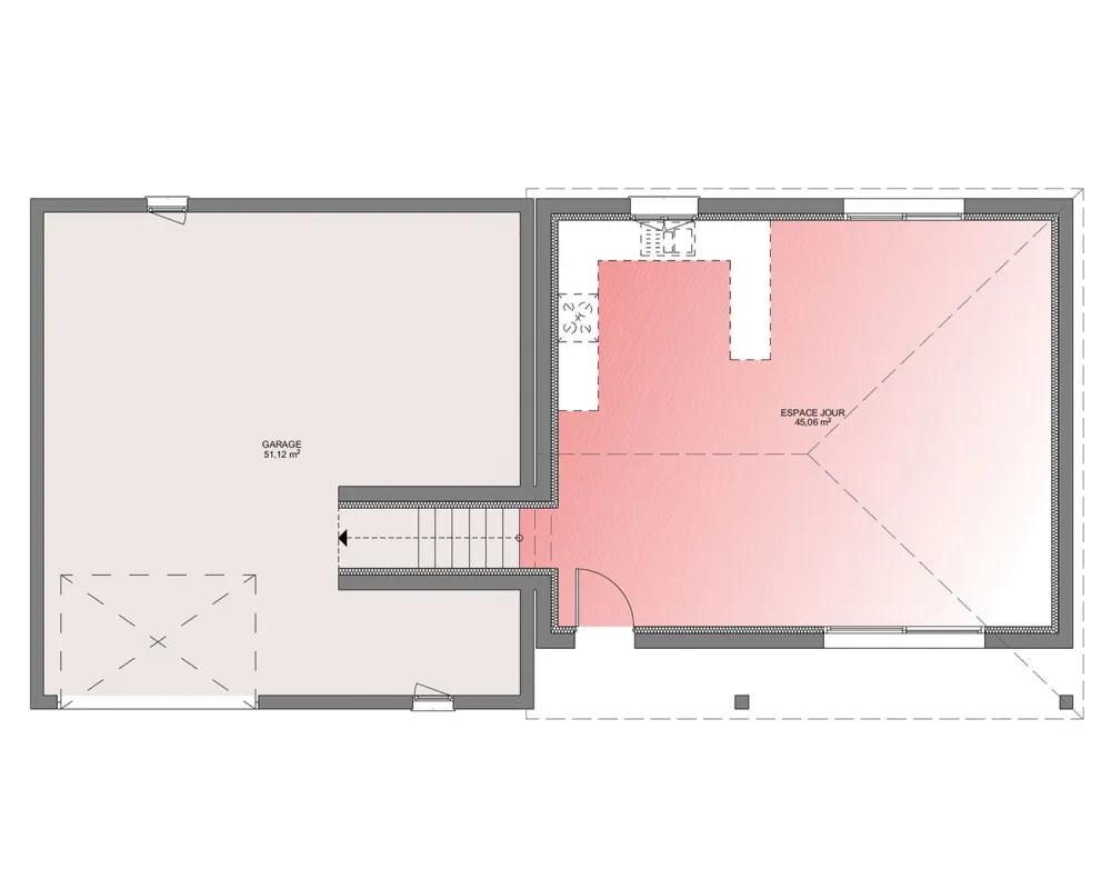 Image du modèle de maison PLAN RDC 95-sans cotes