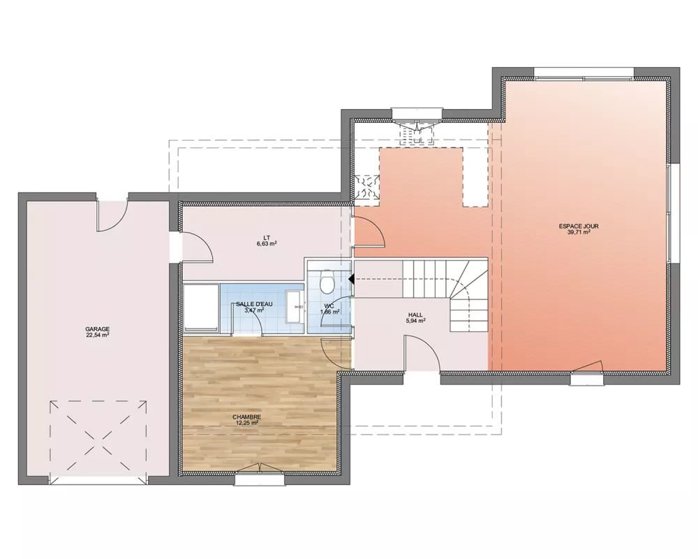 Image du modèle de maison PLAN RDC 112-sans cotes