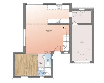 Image du modèle de maison PLAN RDC 100-sans cotes