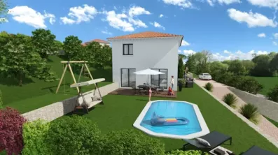 Image du modèle de maison Façade Ouest villa A