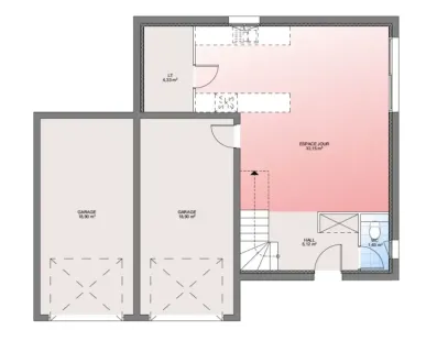 Image du modèle de maison mila_plan rdc_sans cotes